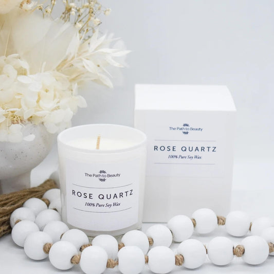 Petite Candle - Rose Quartz